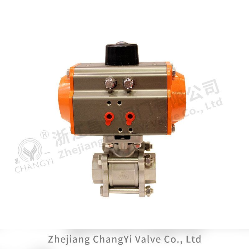 氣動(dòng)三片式高平臺(tái)球閥